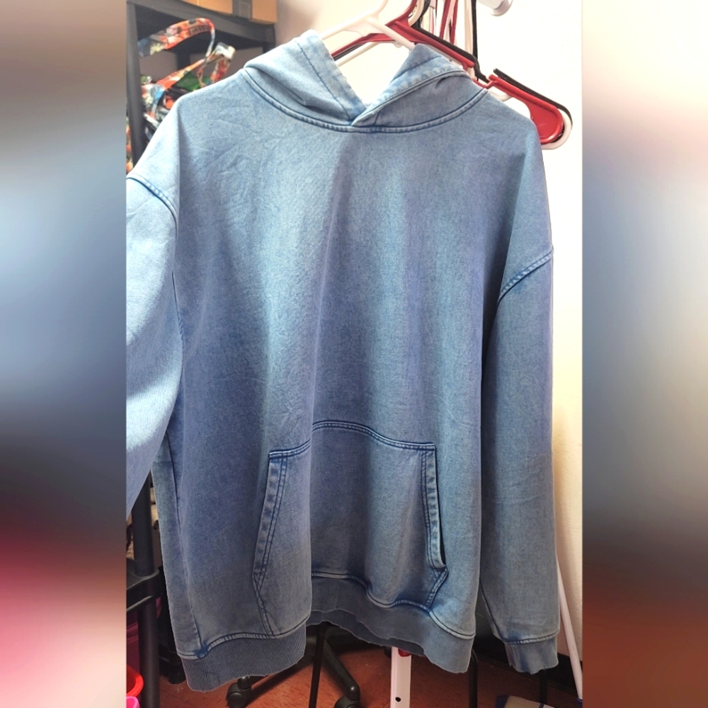 Denim Hoodie Gender Neutral